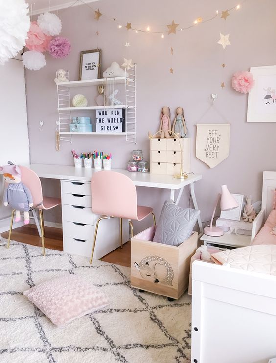 SHOP THE ROOM  Décoration chambre fille rose pastel ⋆ Club Mamans